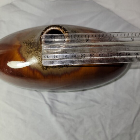 Vintage Brown Ceramic Vase 1960s - Picture 5 of 8